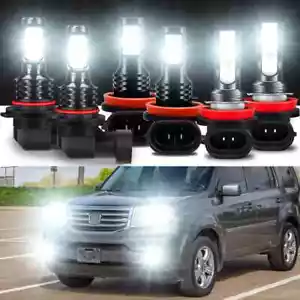 For Honda Pilot 2006-2018 6X Combo LED Headlight High/Low Beam+Fog Light Bulbs - Bild 1 von 11