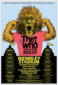 THE WHO 1979 Wembley Concert Poster - Picture 1 of 1