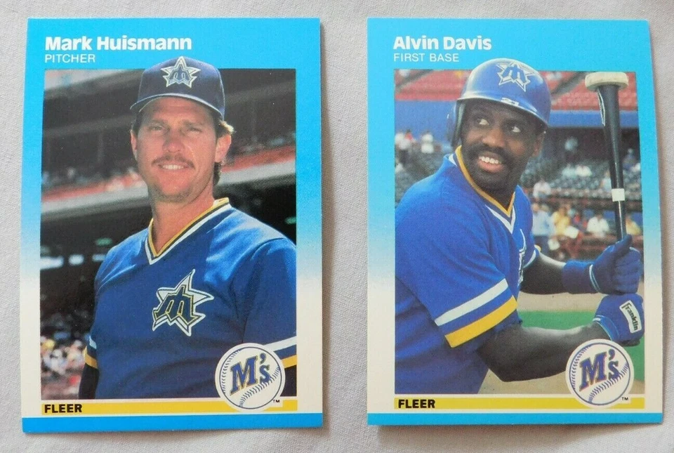 1987 Fleer Seattle Mariners Baseball Card Pick one - Image 1 of 1