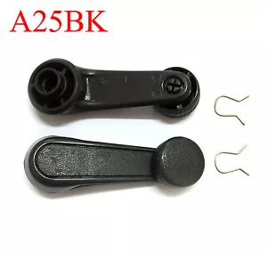 WINDOW CRANK HANDLE 2 SUZUKI JIMNY SJ413 SJ410 SAMURAI SIERRA JA51 1300 BLACK - Picture 1 of 2