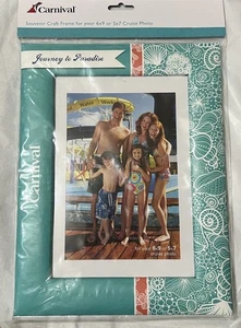 Gepolsterter Carnival Cruise Line Souvenir Bilderrahmen für 6x9 oder 5x7 Neu & Versiegelt - Bild 1 von 5