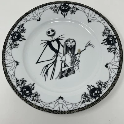 Nightmare Before Christmas Jack & Sally Zrike 10.5″ Decorative Dinner Plate - Image 1 of 4