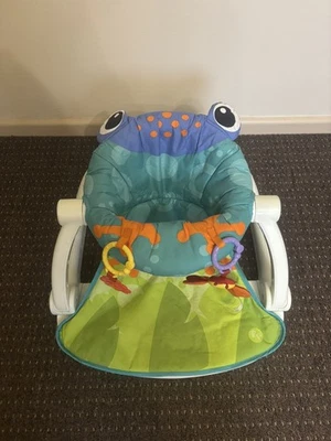 Fisher-Price Sit Me Up Frog Comfy Floor Seat With Activity Toys - Image 1 of 4