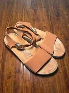 Birkenstock Papillio Pecan Nubuck Suede Ankle Strap Sandal Size 41 W10-10.5 - Picture 1 of 6