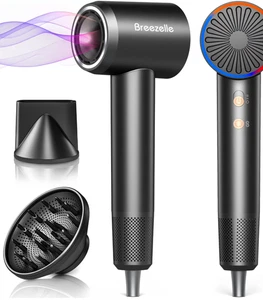 Breezelle High Speed Hair Dryer -Super Fast w/Negative Ions & Cool Shot - Picture 1 of 5
