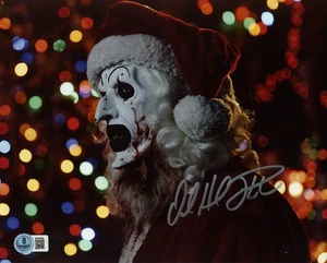 DAVID HOWARD THORNTON SIGNED 8x10 PHOTO ART THE CLOWN TERRIFIER RARE BECKETT BAS - Picture 1 of 2