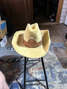 Vintage seltener Cowboyhut Elchkopf kanadisches Lagerbier Bier. Größe M 7-7 1/8. - Bild 1 von 13