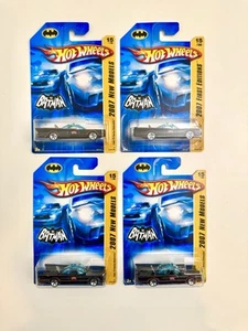 HOT WHEELS LOT OF 4 2007 NEW MODELS 1966 TV SERIES BATMOBILE TOP CONDITION - Bild 1 von 9