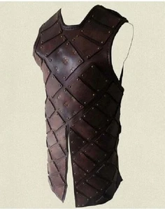 HALLOWEEN Medieval Brigandina Cuero Armadura Recreaciones LARP Cosplay Disfraz - Imagen 1 de 3