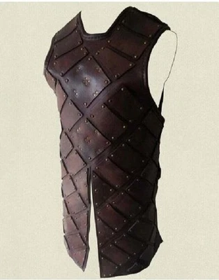 Fantasia cosplay HALLOWEEN medieval brigandina couro armadura reconstituições LARP - Imagem 1 de 3