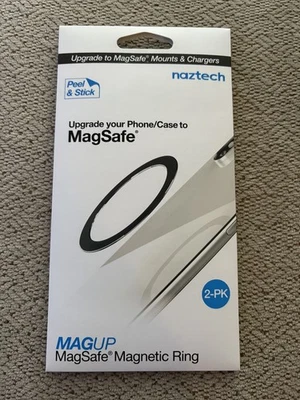 Naztech MagUP MagSafe Magnetic Ring 2-Pack For Qi-enabled iPhones and Android - Image 1 of 4