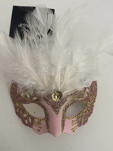 Weihnachtsschmuck Maskerade Maske, Federn, Baumschmuck, nagelneu - Bild 1 von 5