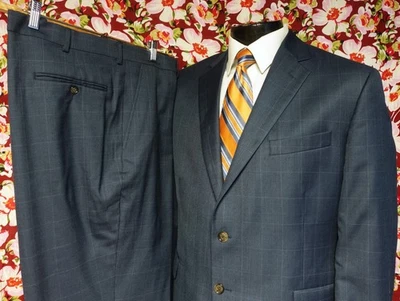 Traje Stafford Classic Fit Azul Real Ventana 46R Foto 1 de 4