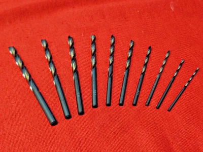 Various 1 - 60 Number Size Drill Bits Morse Marxman USA Individually Black &Gold - Image 1 of 4