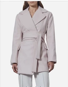 Womens VIKTORIA & WOODS Pale Pink Coat - Size 1 / 8 AU - Picture 1 of 8