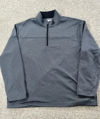 Pullover de golf Callaway 1/4 cremallera para hombre talla XL gris PGA LIV LPGA Tour Foto 1 de 4