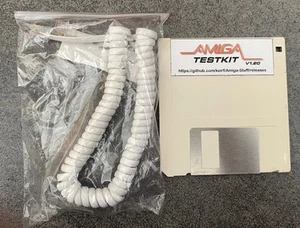 Amiga 1000 Tastaturkabel und Testkit Diskette - Photo 1/1