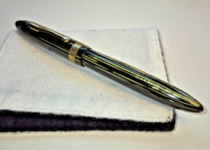 Vintage Sheaffer's Jr Pen Co USA Green Pattern Fountain Pen - Picture 1 of 6