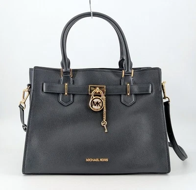 Bolso Cartera MICHAEL Michael Kors Hamilton Negro Mediano Cuero Foto 1 de 4