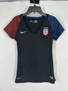 Nike USA National Soccer Team 2018 Away Black Jersey Football Womens Size XS - Picture 1 of 8