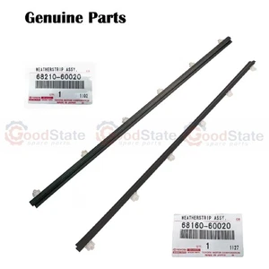Genuine Toyota LandCruiser PZJ77 LJ79 LJ78 Front RH & LH Door Belt Weatherstrip - Picture 1 of 6