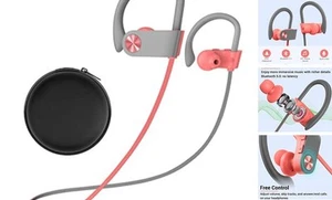 Bluetooth Headphones, Wireless Sports Earbuds IPX7 Waterproof with Mic, - Picture 1 of 8