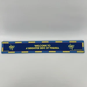 "Estera de barra de goma de riel rectangular Milagro Tequila 24"" X 3,5"" azul amarillo" - Imagen 1 de 5