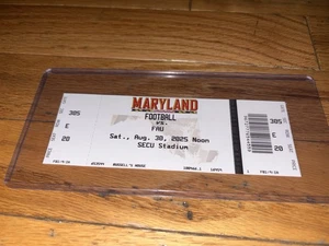 MALIK WASHINGTON MARYLAND TERPS 1° GIOCO NCAA FOOTBALL BIGLIETTO STUB 30/08/2005 - Foto 1 di 3