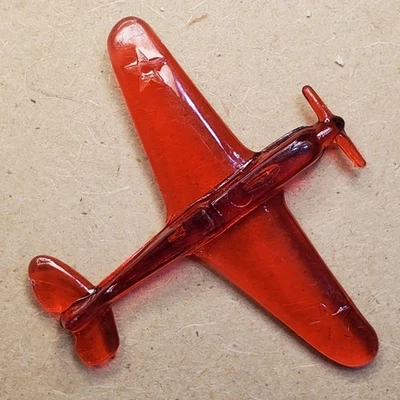 Prop AIRPLANE PLANE Translucent Plastic Toy CRACKER JACK PRIZE Z-1173 - Image 1 of 2