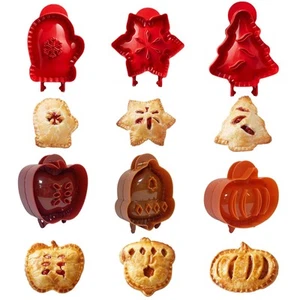 2025 Christmas 6PCS Hand Pie Molds for Baking Mini Pie Maker for Christmas Pa... - Picture 1 of 6