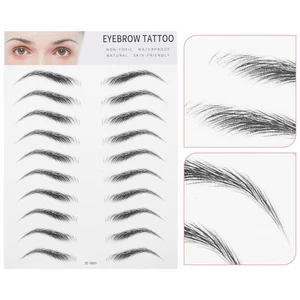Pack de 2 pegatinas para cejas falsas para mujer artificiales falsas - Imagen 1 de 12