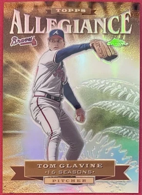 Tom Glavine 2000 Topps cromo lealtad refractor #TA7 SP/100 falta serie # Foto 1 de 2