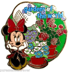 WDW Epcot Gardens of the World Tour: Minnie Mouse Pin - Picture 1 of 1