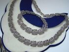 GORGEOUS VINTAGE SOLID STERLING SILVER MARCASITE 20