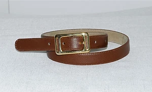 Ceinture fine marron boucle dorée Taille 70 - Picture 1 of 2