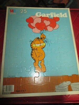 Rompecabezas MB de colección GARFIELD THE CAT con bandeja de globos - años 70 - #3 Foto 1 de 2