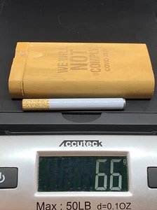 USA SMOKE SET TOBACCO BOX WE WILL NOT COMPLY 2020 4" PIPE ONE HITTER BOWL FLOWER - Picture 1 of 12