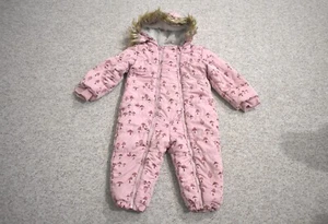 Warmer Winter Overall Schneeanzug 80 * Fell Kapuze Baby Skianzug - Bild 1 von 3