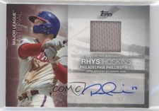 2020 Topps Update Major League Material Auto /50 Rhys Hoskins #MLA-RH Auto