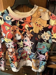 Pokemon Large Dreamy Fleece Pullover RARE Sweatshirt New With Tags - Picture 1 of 5