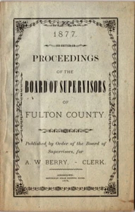 1877 Proceedings of the Board of Supervisors of Fulton County, NY, 1878 - Picture 1 of 2