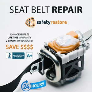 For DUAL STAGE SEAT BELT REPAIR OEM ALL MAKES & MODELS - SAFETY RESTORE - Picture 1 of 2