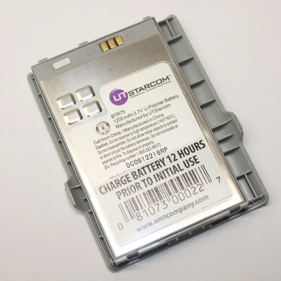 Batería de polímero de litio OEM UTStarcom BTR75 3,7 V 1200 mAh para teléfono celular móvil Foto 1 de 1
