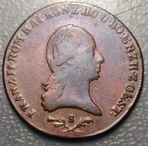AUSTRIA FRANZ II (I) 6 KREUZER 1800 S SMOLNIK BC+/MBC- - Bild 1 von 2