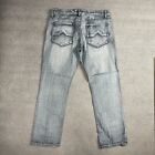 INC International Concepts Jeans 38x32 Berlin Slim Straight Denim Faded Casual