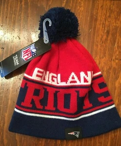 NEW ENGLAND PATRIOTS BEANIE HAT YOUTH SIZE OFFICIAL NFL NWT - Picture 1 of 1