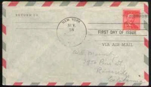 US. 1039a. 6c. Theodore Roosevelt Wet Printing. Liberty Issue. FDC. 1955 - Picture 1 of 1