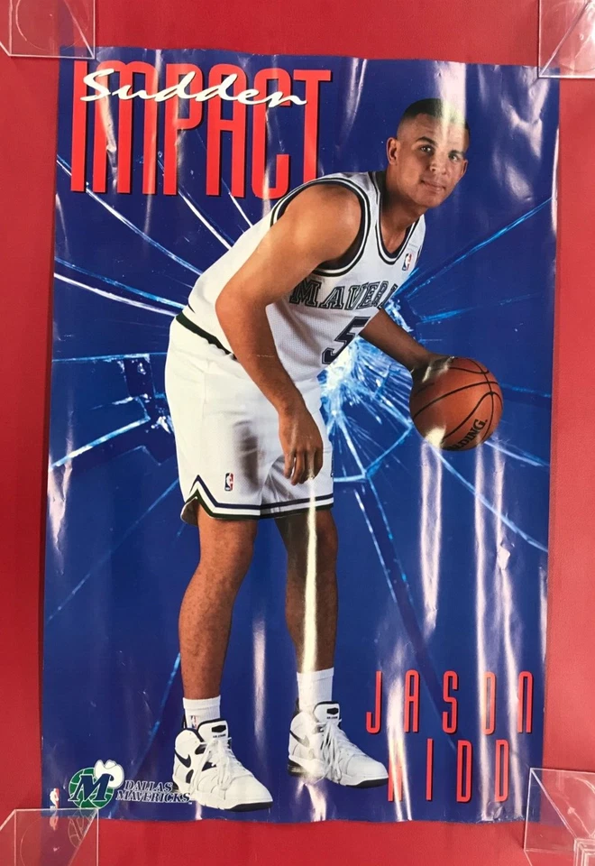 Плакат Dallas Mavericks Sudden Impact Jason Kidd (23 дюйма x 25 дюймов) - Изображение 1 из 1