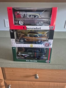 Lote de (3) Chevrolet 1957 escala 1/24 por máquinas M2 - Imagen 1 de 10