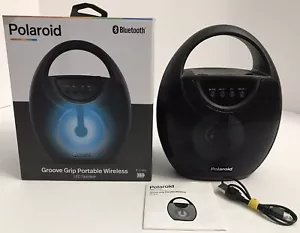 POLAROID Bluetooth Groove Grip altoparlante LED wireless portatile con cavo di ricarica USB - Foto 1 di 7